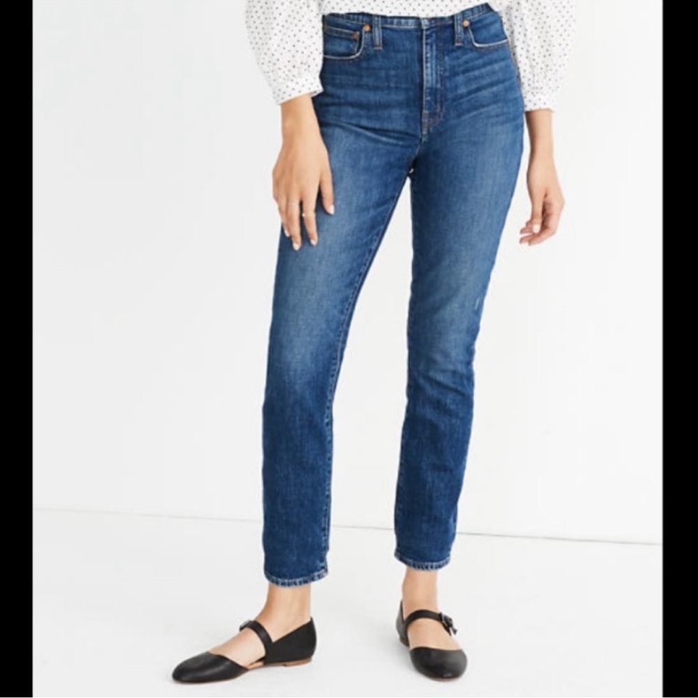Madewell Petite High-Rise Slim Boy Jean Lavern Wash